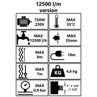 Aquacraft Pompa do wody CSP750LD-7 elektryczna