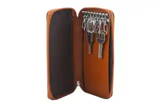 Barberinis Etui na klucze skórzane jasnobrązowe 8183-12