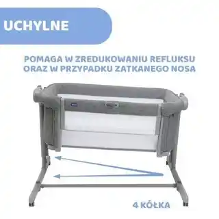 Chicco Łóżeczko Next2Me Magic Evo Grey Mist