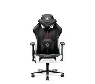 Diablo Chairs X-Player 2.0 Kids Size Dla dzieci do 120kg Skóra ECO Tkanina Czarno-biały Fotel gamingowy