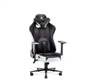 Diablo Chairs X-Player 2.0 Kids Size Dla dzieci do 120kg Skóra ECO Tkanina Czarno-biały Fotel gamingowy