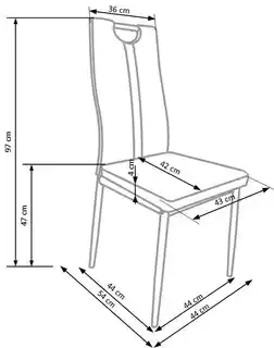 Halmar Krzesło tapicerowane K-202 Cappuccino