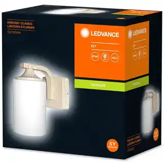 Ledvance Kinkiet zewnętrzny Endura Classic Lantern Cylinder WD Drewniany