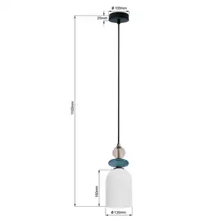 Light Prestige Lampa wisząca Tropea 1xE27 biała, średnia LP-2004/1P M WH