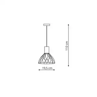 Light Prestige Moderno wisząca mała GU10 LP-1221/1P S BK