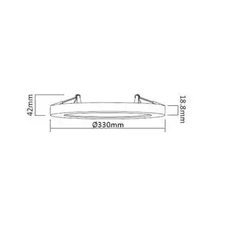 Light Prestige York plafon 2 w 1 4000K biały LP-330/1C 4WH