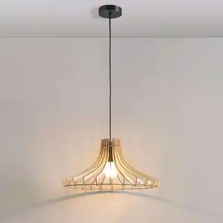 Lindby Bela Lampa Wisząca fi 47 Wood 9620789