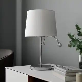 Lindby Benjiro Lampa Stołowa White/Chrome 9624026