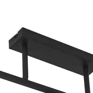 Lindby Biscala 5 Lampa Sufitowa Black/Opal 9627867