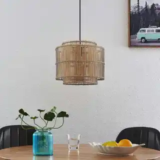 Lindby Bridga Lampa Wisząca Bamboo 9628172