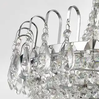 Lindby Casparia Żyrandol Clear/Chrome 9620364