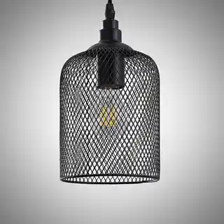 Lindby Elrond 4 Lampa Wisząca Black/Wood 9626184