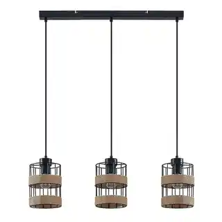 Lindby Espinia 3 Lampa Wisząca Black 9627912