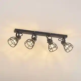 Lindby Flintos 4 Lampa Sufitowa Black 9628348