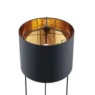 Lindby Kesta Lampa Podłogowa Black/Gold 9627132