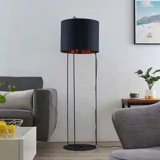 Lindby Kesta Lampa Podłogowa Black/Gold 9627132