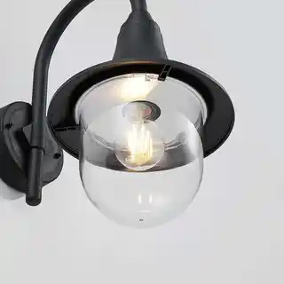 Lindby Nalevi Ścienna Lampa Ogrodowa Black 9949040