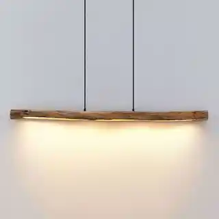 Lindby Nekala LED Lampa Wisząca Wood 4018340