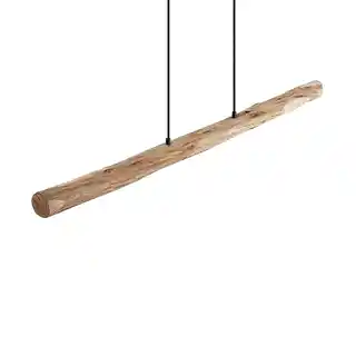 Lindby Nekala LED Lampa Wisząca Wood 4018340