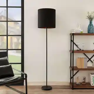 Lindby Nymar Lampa Podłogowa Black/Gold 9626244