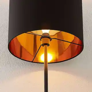 Lindby Nymar Lampa Podłogowa Black/Gold 9626244