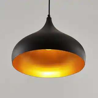 Lindby Ritana Lampa Wisząca Black/Gold 9624336