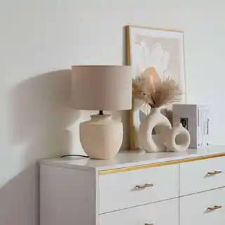 Lindby Thalassia Lampa Stołowa fi 30 Beige 10019830