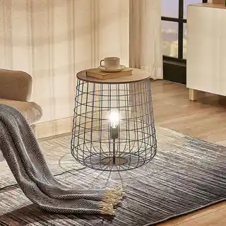 Lindby Winnie Lampa Podłogowa Black/Grey 9624638