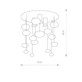 Nowodvorski Salva lampa sufitowa chrom C 5424