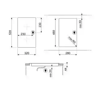 Smeg Universal SE232TX1 30cm Płyta ceramiczna