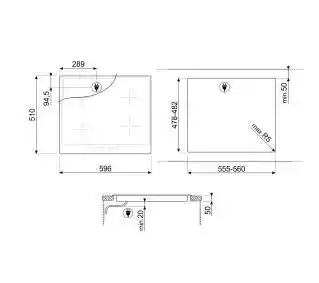 Smeg Victoria SI964NM 59,6cm płyta indukcyjna