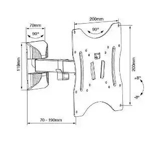 Techlink TWM202 od 17 do 42 Max 25kg Uchwyt