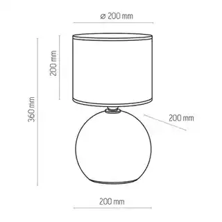 TK Lighting Lampa stołowa nocna PALLA 5066