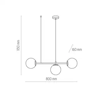 TK Lighting Lampa wisząca CELESTE 6218