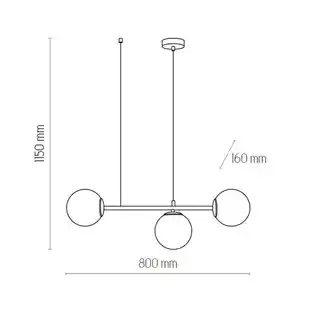 TK Lighting Lampa wisząca CELESTE 6218