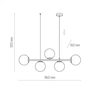 TK Lighting Lampa wisząca CELESTE 6219