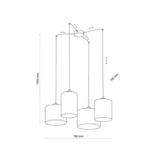 TK Lighting Lampa wisząca JUTA 6585