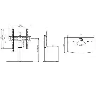 Vivanco Titan TS 8140 62593 od 32 do 55 Max 25kg Uchwyt