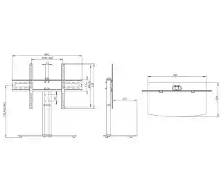 Vivanco TS 8160 62594 od 40 do 70 Max 45kg Uchwyt