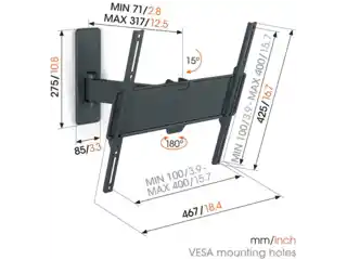 Vogel S TVM 1423 obrotowy uchwyt do TV 32 -65