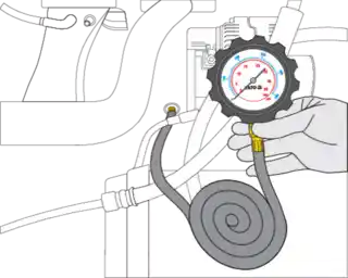 Yato Miernik Ciśnienia Oleju 0-140 Psi 12el. Próbnik Tester YT-73031