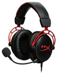 HyperX Cloud Alpha HX-HSCA-RD/EM Nauszne Czarno-czerwony Słuchawki przewodowe