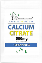 FOREST VITAMIN Calcium Citrate 500mg 100caps