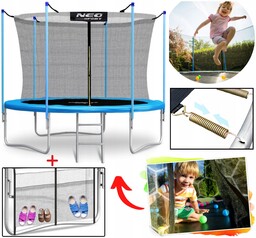 Trampolina ogrodowa Dla dzieci 252cm średnicy Siatka wewnętrzna