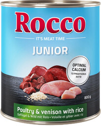 Rocco Junior, 6 x 800 g - Drób