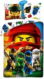 Dwustronna Pościel Lego Ninjago Oryginał 100% Bawełna Pościel