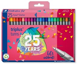 Cienkopisy Triplus Fineliner 334 25 kolorów Staedtler S334C25