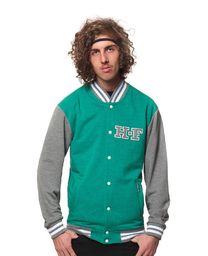 bluza męska HORSEFEATHERS QUARTERBACK SWEATSHIRT (heather emerald)