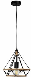 GOLDLUX Lampa sufitowa Broxton Rope 314529 Czarno-brązowy