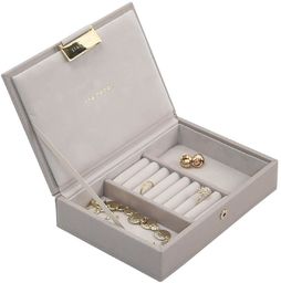 Stackers Pudełko na biżuterię z pokrywką (taupe) Mini
